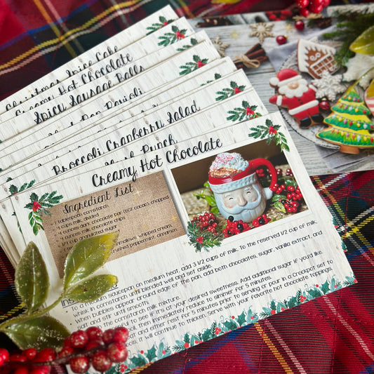 2024 Holiday Recipe Cards - PREORDER - Shop opens October 1st and will ship October 6th.