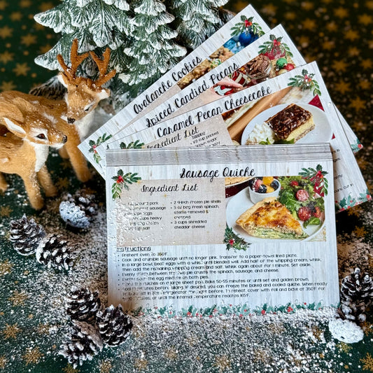 2025 Holiday Recipe Cards - PREORDER - Shop opens October 1st and will ship October 6th.
