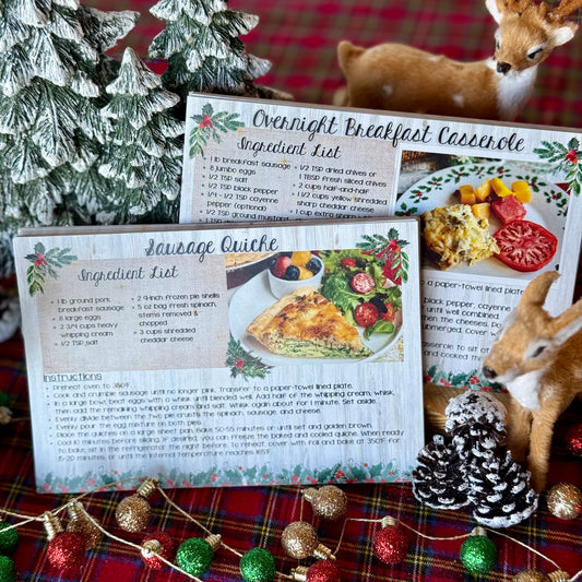 HOLIDAY BUNDLE: 2024 & 2025 Holiday Recipe Cards  - PREORDER - Shop opens October 1st and will ship October 6th.