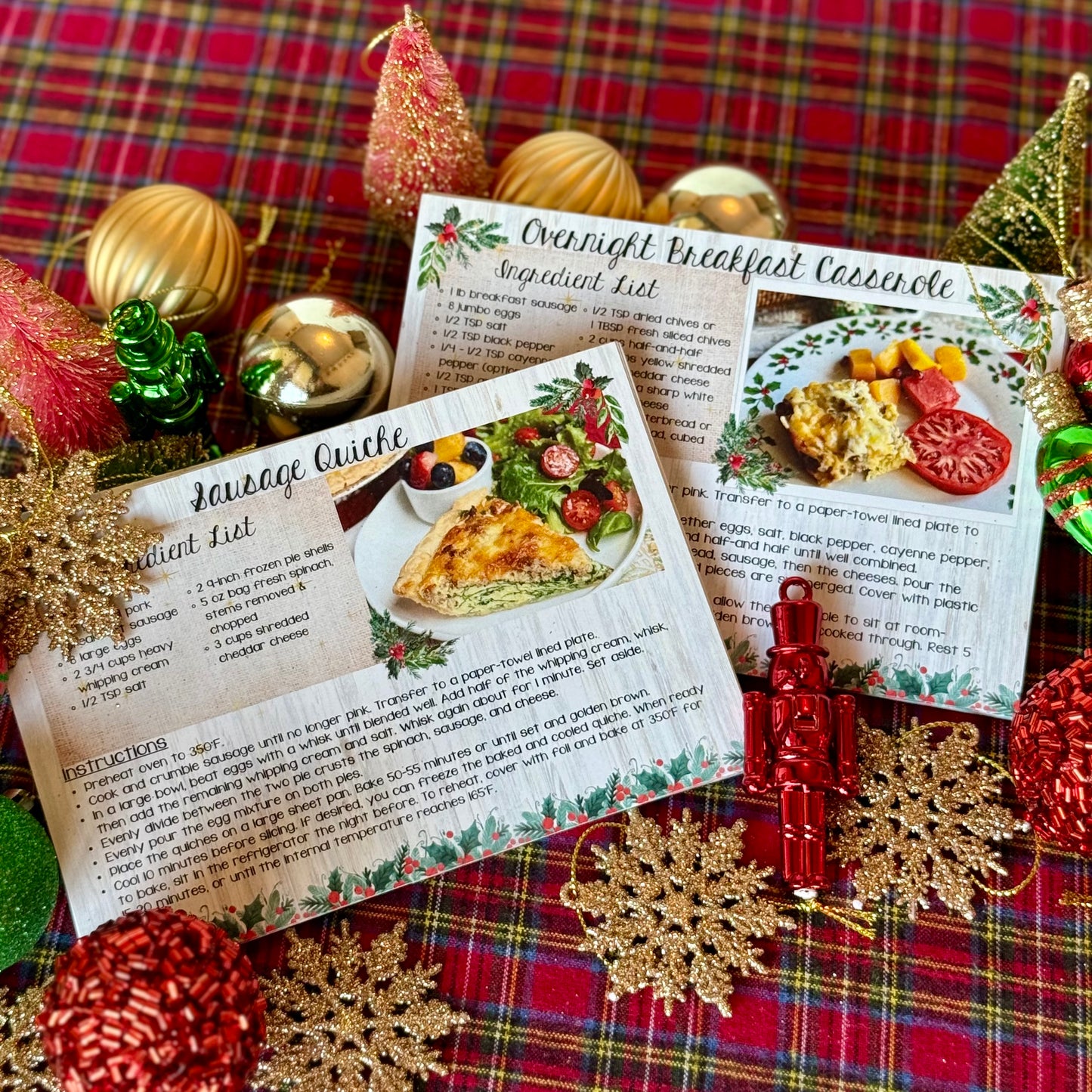 HOLIDAY BUNDLE: 2024 & 2025 Holiday Recipe Cards  - PREORDER - Shop opens October 1st and will ship October 6th.